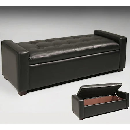 Cocktail Storage Ottoman w/ Lift Top